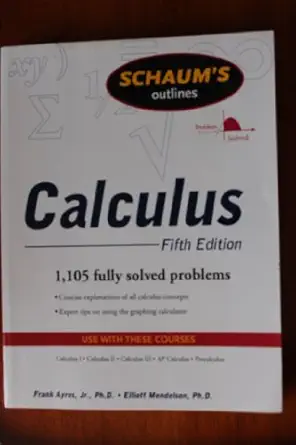 shaums outline 5th edition frank ayres jr 0071508619, 978-0071508612
