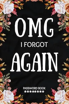 omg i forgot again password book with alphabetical tabs keeps all your website addresses usernames and