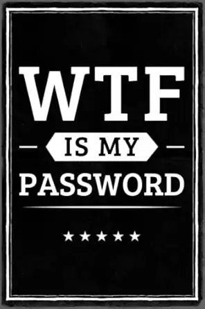 wtf is my password internet password keeper and organizer with alphabetical tabs 1st edition elevven logs