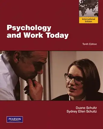 psychology and work today international edition 10th edition duane schultz ,sydney ellen schultz 0205705871,