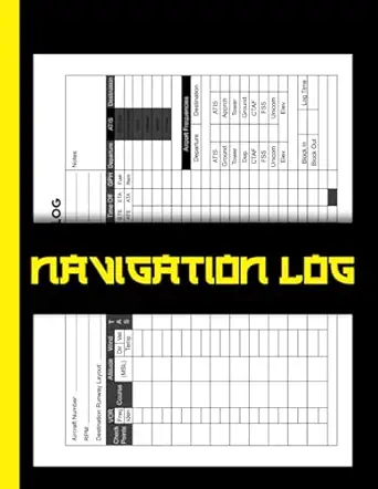 navigation log this navigation log is ideal for pilots conducting final equipment checks prior to takeoff 8
