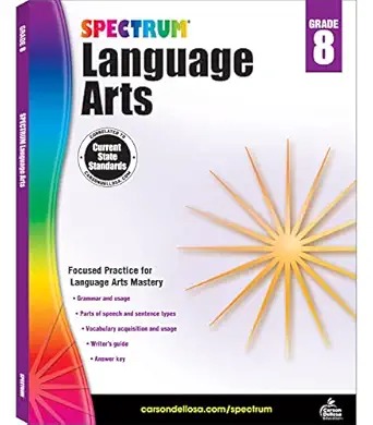 spectrum language arts grade 8 csm edition spectrum 148381212x, 978-1483812120