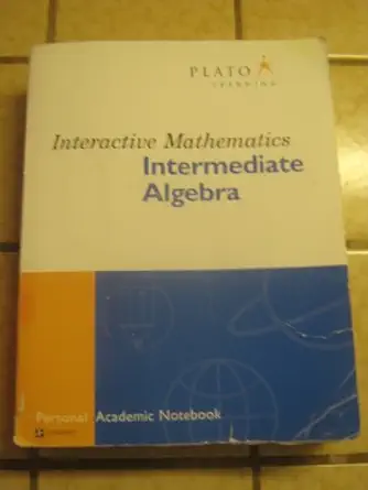 plato learning interactive mathematics prealgebra 1st edition various 1928962009, 978-1928962007