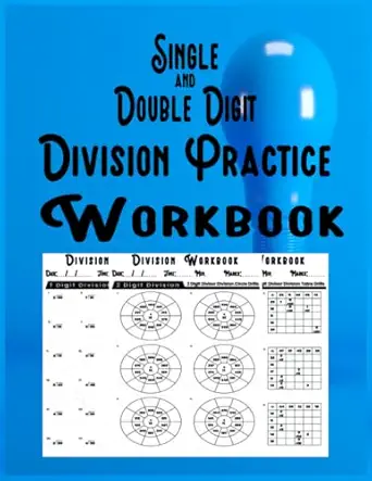 single and double digit division practice workbook 100 division worksheets for practice division with circle