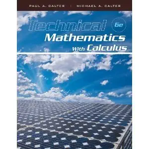 technical mathematics with calculus 1st edition paul a calter ,michael a calter b00b5jk0ri