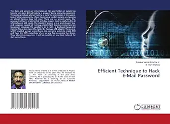 efficient technique to hack e mail password 1st edition kesava vamsi krishna v ,b hari krishna 6204208225,