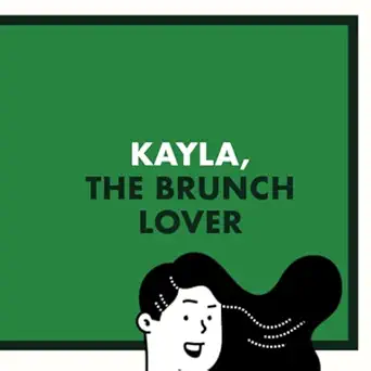 kayla the brunch lover personalised gifts for women and friends called kayla  nom books 979-8392561353