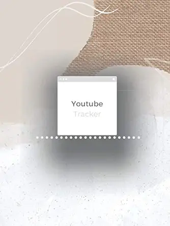 youtube tracker nude pink social media checklist to planandschedule your videos handy notebook to help you