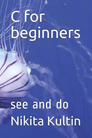 c for beginners see and do 1st edition nikita kultin 1093847263, 978-1093847260