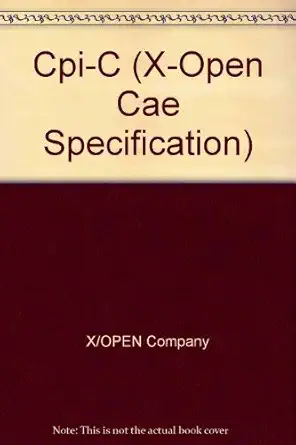 cpi c 1st edition x open company 0133535339, 978-0133535334