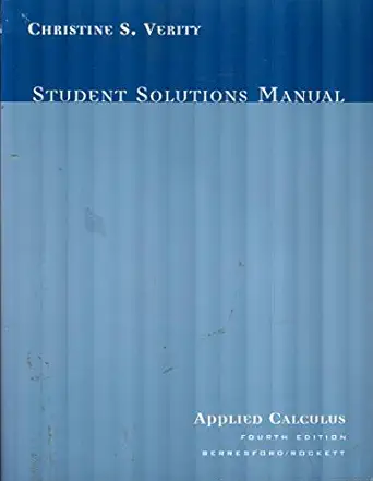 applied calculus 4th edition geoffrey c berresford 0618606378, 978-0618606375