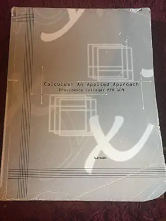 calculus an applied approach by ron larson 1st edition ron larson 1285142616, 978-1285142616