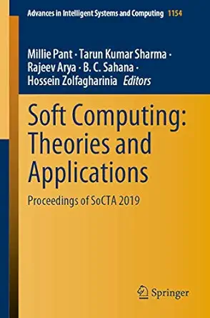 soft computing theories and applications proceedings of socta 2019 1st edition millie pant ,tarun kumar