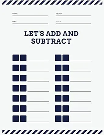 lets add and subtract addition and subtraction tables 1st edition belasri imad b08xfj782c, 979-8713317775