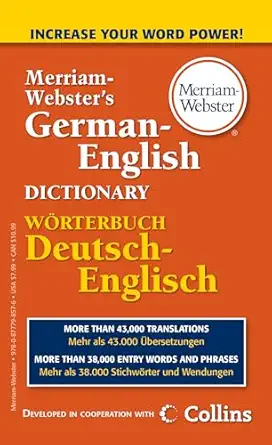 merriam webster s german english dictionary newest edition merriam webster 0877798575, 978-0877798576