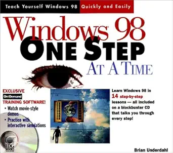 windows 98 one step at a time 1st edition brian underdahl b00007fyhp
