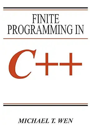 finite programming in c++ 1st edition michael wen 0595351891, 978-0595351893