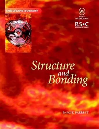 structure and bonding 1st edition jack barrett 0471224790, 978-0471224792