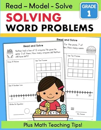 solving addition and subtraction word problems 1st grade 1 math skills practice workbook how to teach word