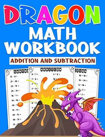 dragon math workbook dragon activity book for kindergarten grade 1 grade 2 grade 3 with more than 1500