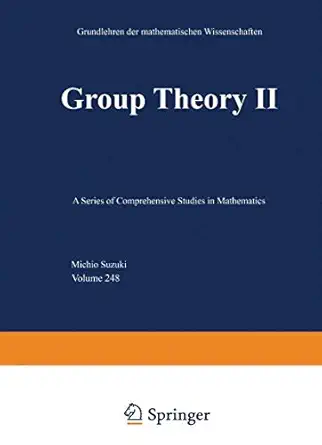 group theory ii 1st edition m suzuki 3642868878, 978-3642868870