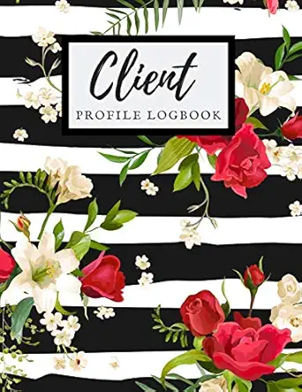 client profile log book a z alphabetical client data organizer record log book customer appointment