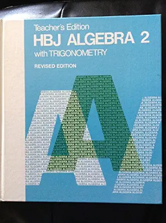 algebra 2 with trigonometry teacher edition 1st edition brace harcourt 0153538058, 978-0153538056