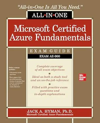 microsoft certified azure fundamentals all in one exam guide 1st edition jack hyman 126426836x, 978-1264268368