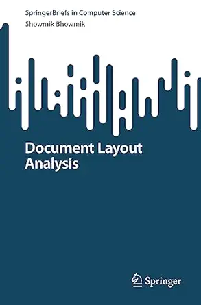 document layout analysis 1st edition showmik bhowmik 9819942764, 978-9819942763