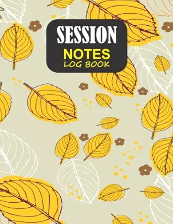 session notes log book customized therapist notebook journal to keep record and track client problems