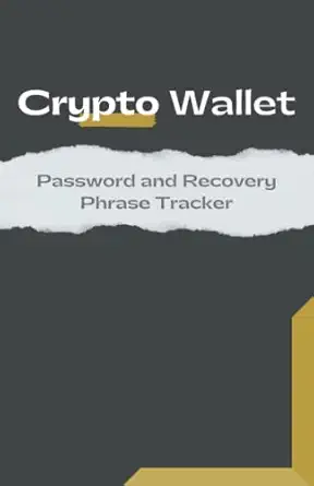 crypto wallet password and recovery phrase tracker 1st edition nine sided rhombus 979-8410039802