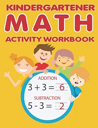 kindergartener math activity workbook fun beginner preschool math activity workbook with number tracing and