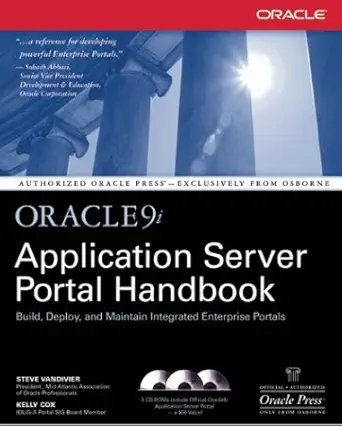 oracle9i application server portal handbook 1st edition steve vandivier ,kelly cox b008slf7w4