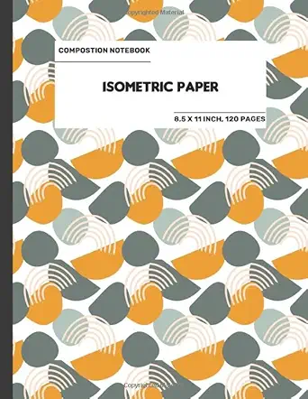 the composition book isometric paper 3act isometric paper for 3d designs architecture landscaping maths