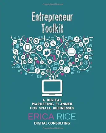 entrepreneur toolkit a digital marketing planner for small businesses teal 12 month undated workbook to focus