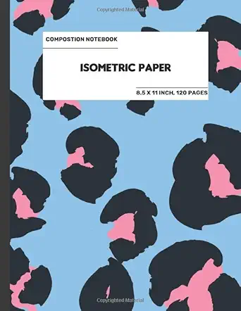 the composition book isometric paper cpyn isometric paper for 3d designs architecture landscaping maths
