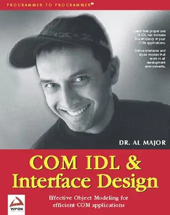 com idl and interface design 1st edition al major 1861002254, 978-1861002259