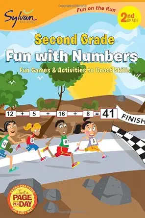 second grade fun with numbers 1st edition sylvan learning 0307479501, 978-0307479501