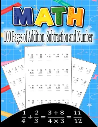 math 100 pages of addition subtraction and number bond practice number tracing addition and subtraction math