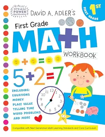 david a adlers first grade math workbook workbook edition david a adler ,edward miller 0823453146,