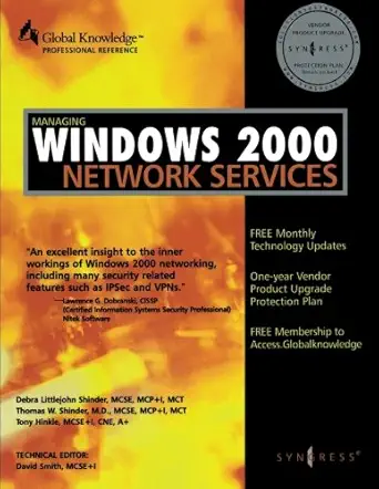 managing windows 2000 network services 1st edition syngress ,thomas w shinder 1928994067, 978-1928994060