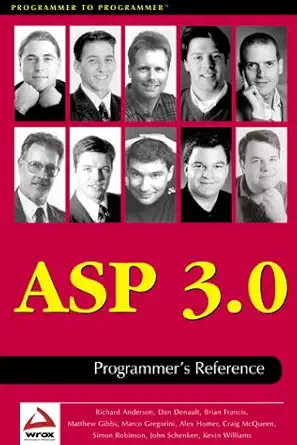 asp 3 0 programmers reference 1st edition dan denault ,brian francis ,matthew gibbs ,marco gregorini ,dean