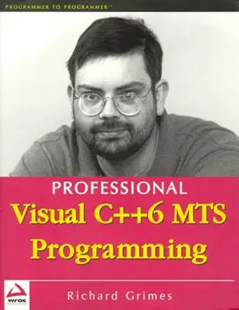 professional visual c++ mts programming 1st edition richard grimes 1861002394, 978-1861002396