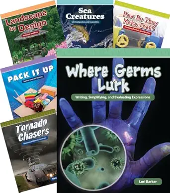 teacher created materials mathematics readers for middle school set 1 8 book set grades 6 8 guided reading