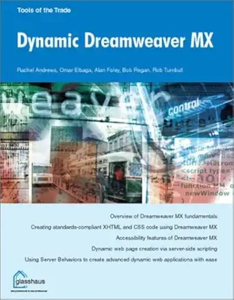 dynamic dreamweaver mx 1st edition rob turnbull ,omar elbaga ,rachel andrew ,alan foley ,bob regan