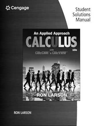 student solutions manual for larsons calculus an applied approach 10th 10th edition ron larson 1305860993,