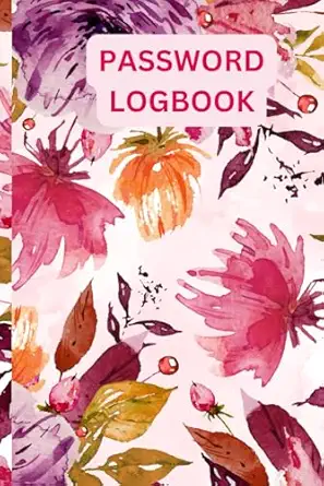 password logbook keep track of passwords usernames web addresses in one organized and easy location 1st