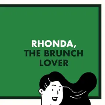 rhonda the brunch lover personalised gifts for women and friends called rhonda  nom books 979-8392578375