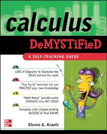 calculus demystified a self teaching guide 1st edition steven krantz 0071393080, 978-0071393089
