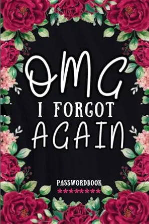 omg i forgot again password book with alphabetical tabs password tracker with tabs wonderful gift for men and